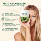 Matcha Collagen Powder Marine Collagen Organic Green Tea Drink Mix Gluten Free 30 Servings