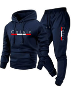 Men's Winter Fleece Hoodie and Jogger Pants Set
