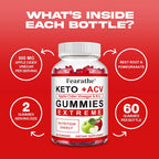 Keto Apple Cider Vinegar Metabolism Immune Dietary Supplement Gummies