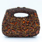 Women's Luxury Rhinestone Top Handle Evening Clutch Bag