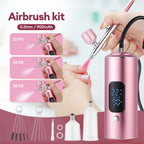 Rechargeable Wireless Airbrush Kit with Compressor Spray Gun