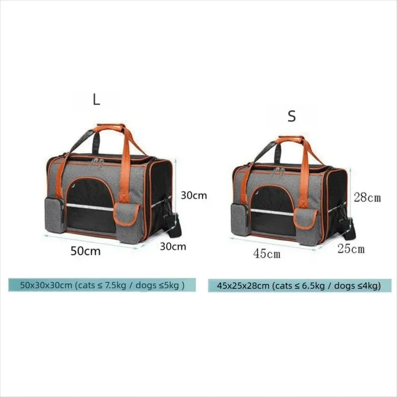 Anti-Collapse Dog Pet Carrier Bag Travel Handbag