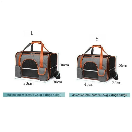 Anti-Collapse Dog Pet Carrier Bag Travel Handbag