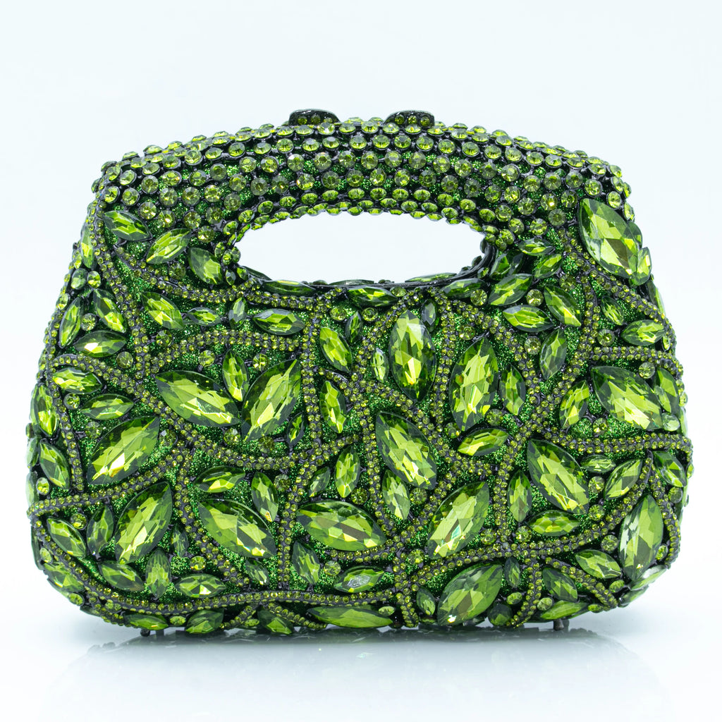 Women's Luxury Rhinestone Top Handle Evening Clutch Bag