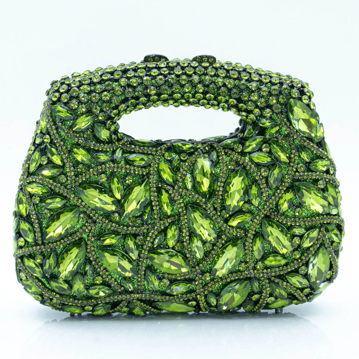 Women's Luxury Rhinestone Top Handle Evening Clutch Bag