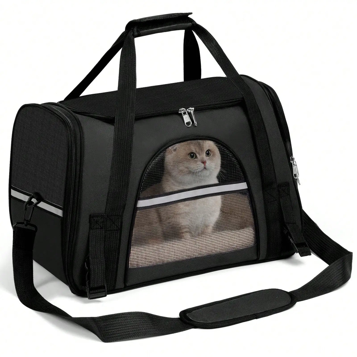 Foldable Airline Approved Pet Carrier Bag for Cats Dogs