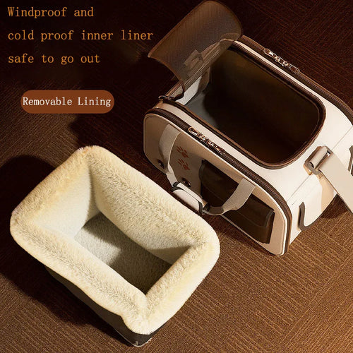 Breathable Foldable Shoulder Carrier Bag for Cats Dogs