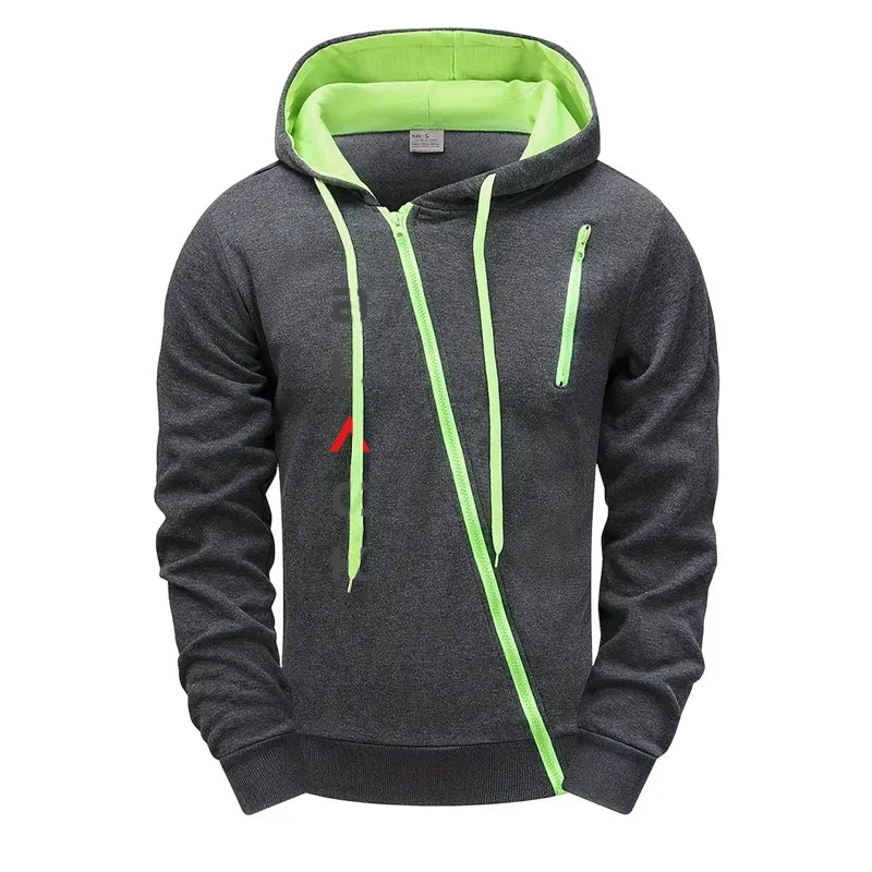 Men's Letter Print Zip Hoodie and Jogger Pants Set