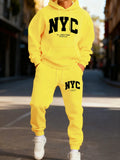 Men's Hooded Tracksuit Hoodie and Jogger Pants Two-Piece Set