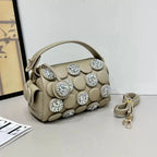 Women's Fashion Diamond Bucket Shoulder Crossbody Bag