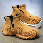 Men's High-Top Side-Zipper Work Casual Boots