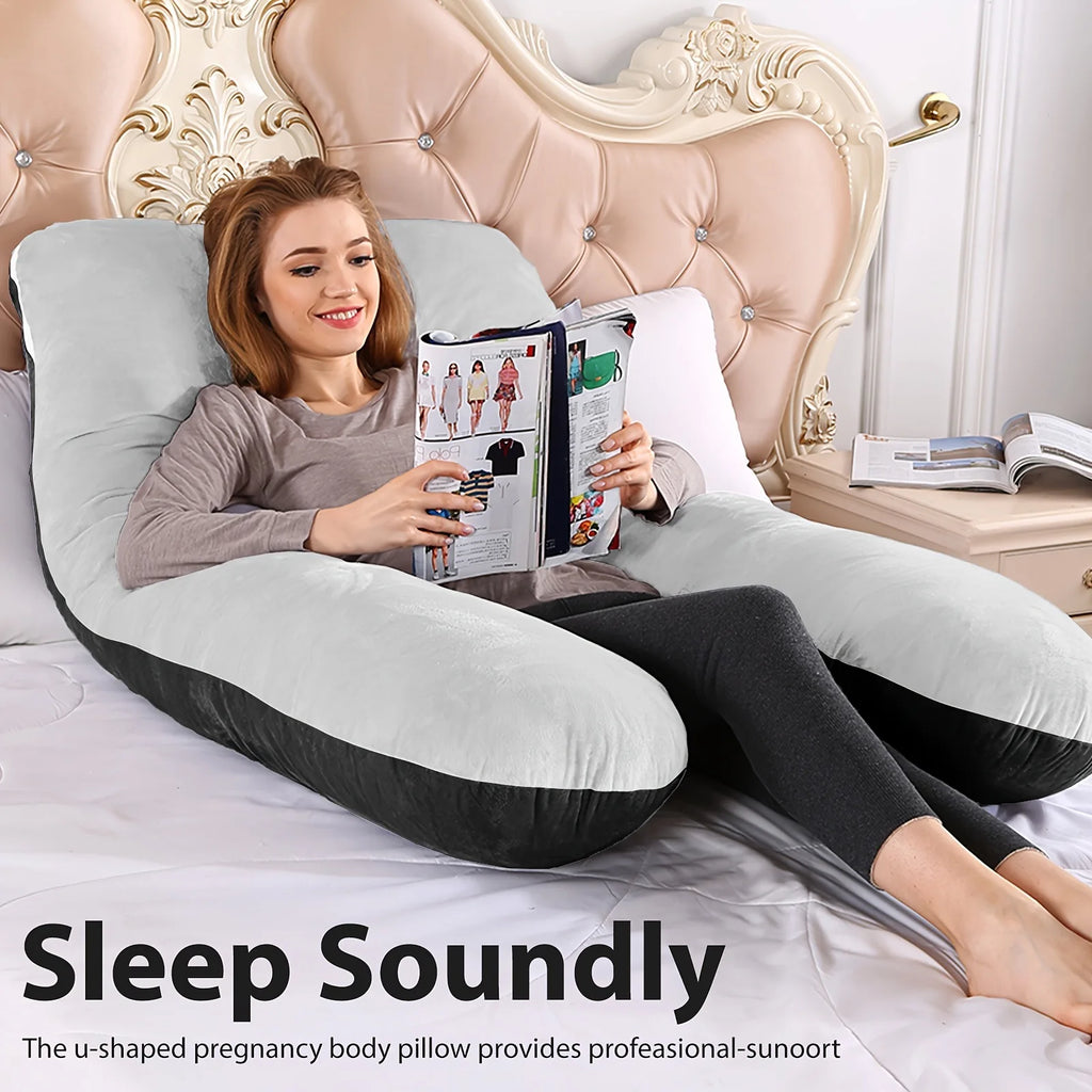U-Shape Memory Foam Body Pillow for Neck and Back Support