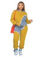 Women's African Patchwork Top and Pants Two-Piece Set