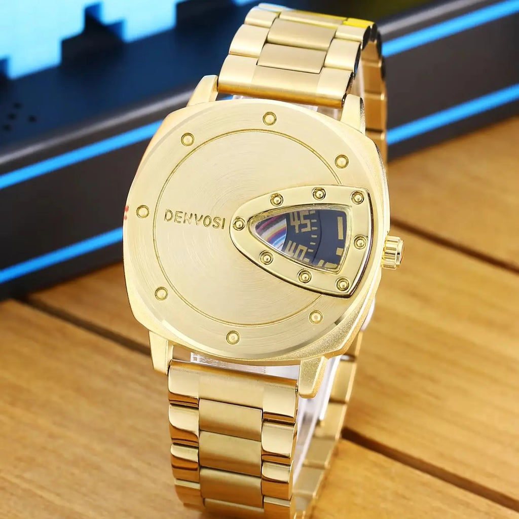 Men's Creative Triangular Dial Quartz Watch
