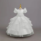 Girls' Long Formal Ball Gown Dress for Christmas and Weddings