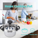 Aluminum Stovetop Pressure Cooker with Safety Lock for Gas Stove