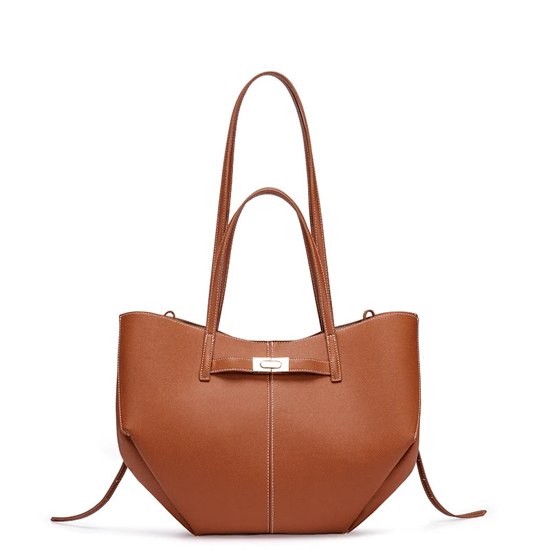 Women's Wing Large Capacity PU Leather Commuter Tote Bag