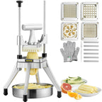 Commercial Manual Vegetable and Fruit Dicer with 4 Blades and Tray