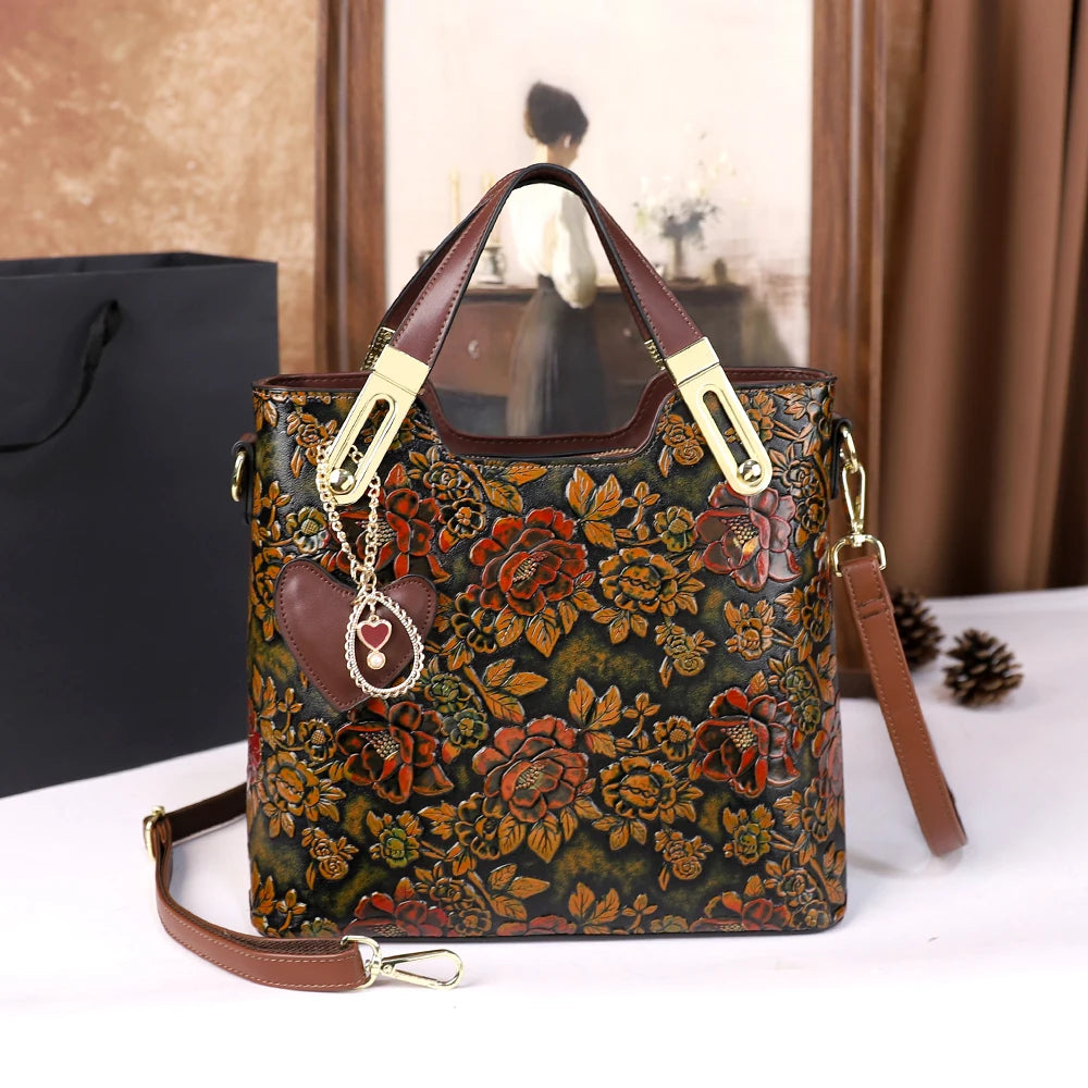Women's Retro Large Capacity Shoulder Crossbody Bag