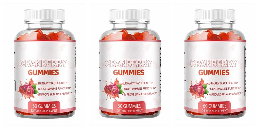 Cranberry Urinary Tract Health Support Dietary Supplement Gummies