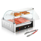 Electric Commercial Hot Dog Roller and Sausage Grill Machine 110V