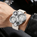 Men's Luxury Business Leather Quartz Wristwatch