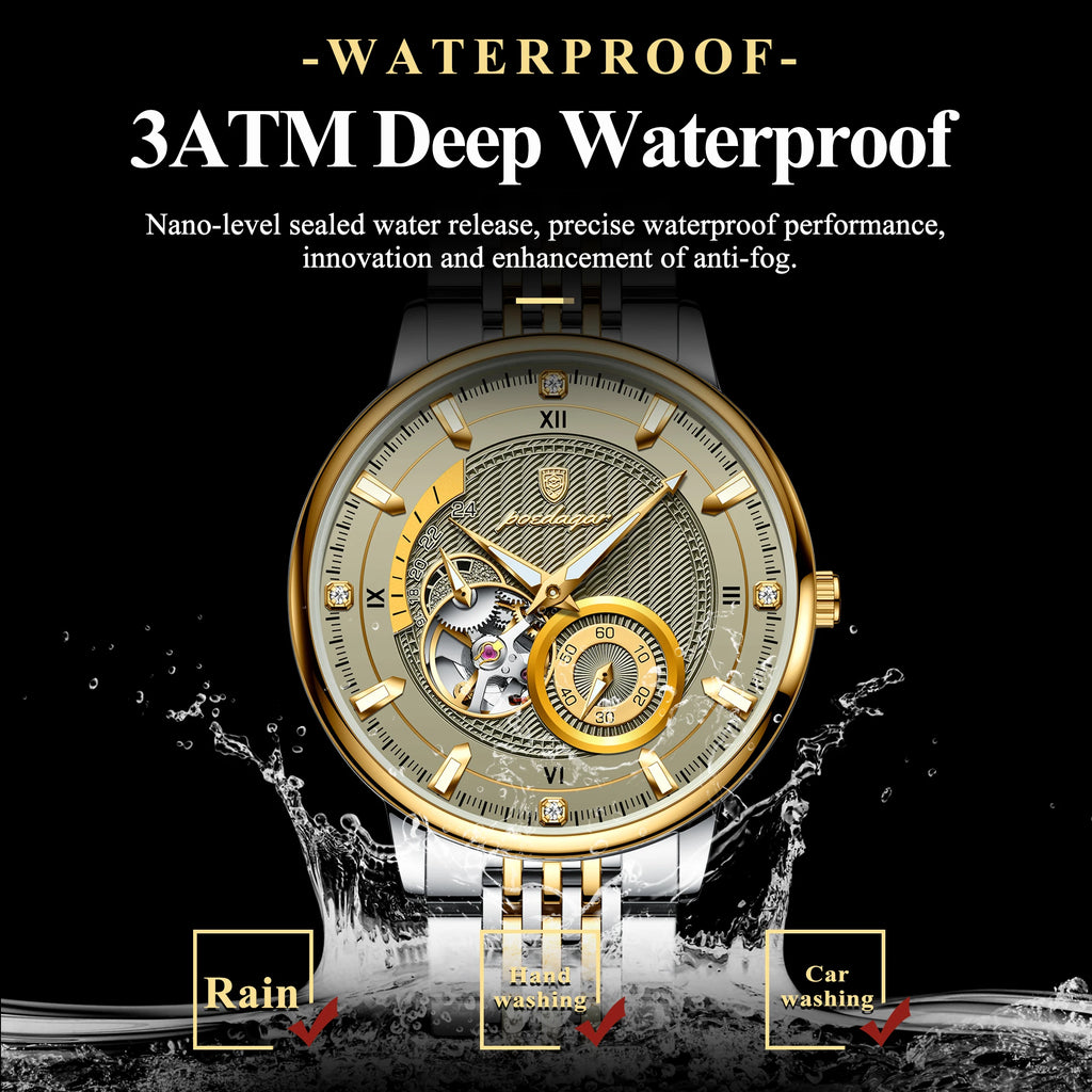 Men's Luxury Hollow Tourbillon Automatic Mechanical Watch