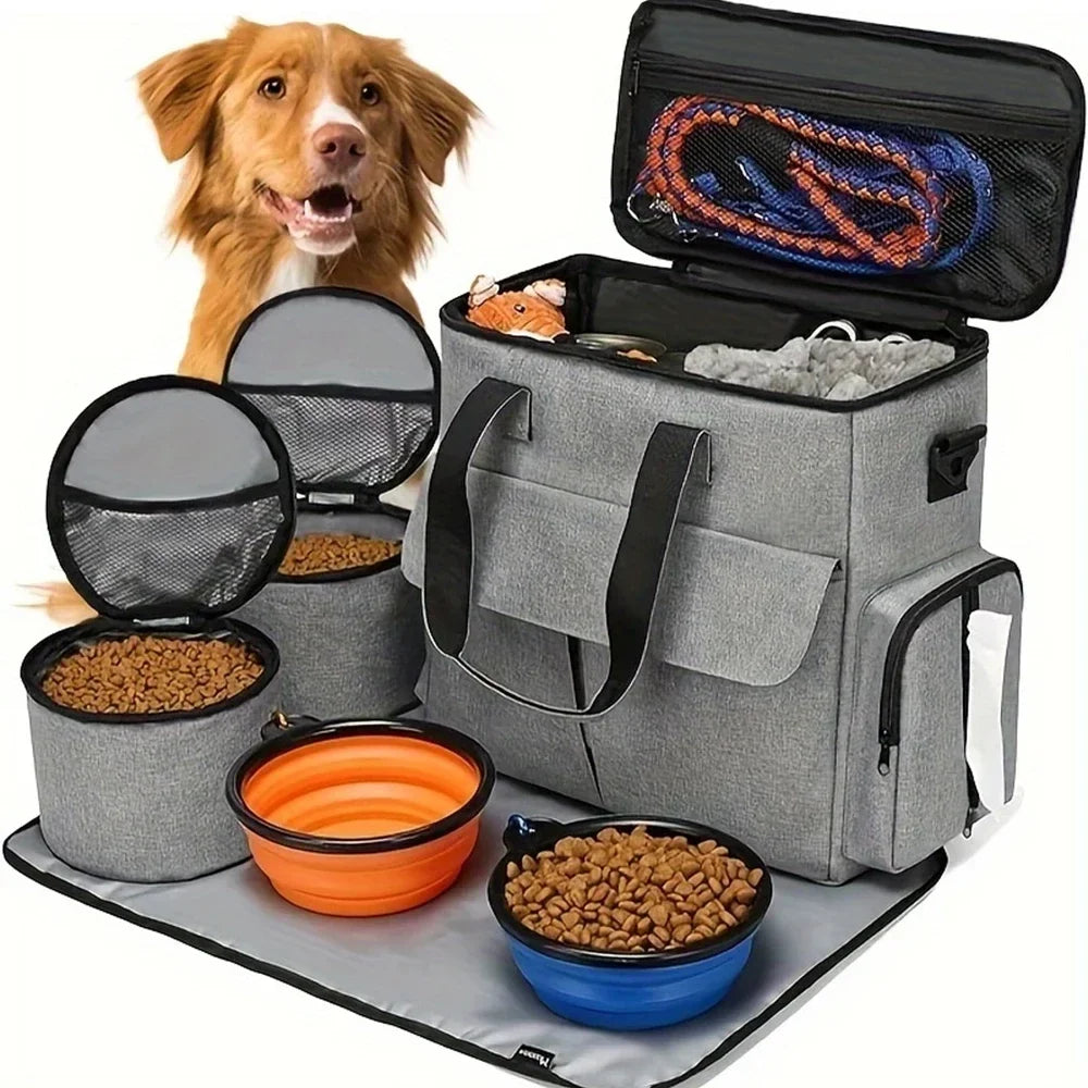 Large 6 PCS Airline Approved Dog Travel Bag Set