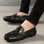 Men's Leather Slip-On Driving Loafers Casual Shoes 06759