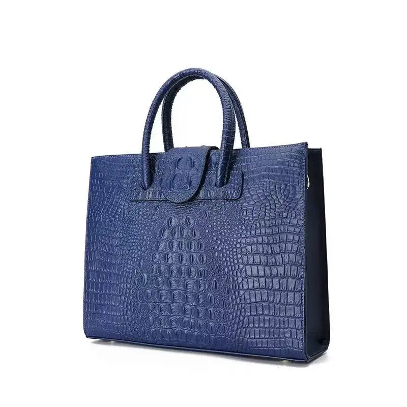 Women's Alligator Pattern Leather Handbag Crossbody Bag