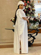 Women's Plus Size African Traditional Kaftan Boubou Maxi Dress