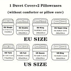 Cherry Blossom Print Duvet Cover Set with Pillowcases