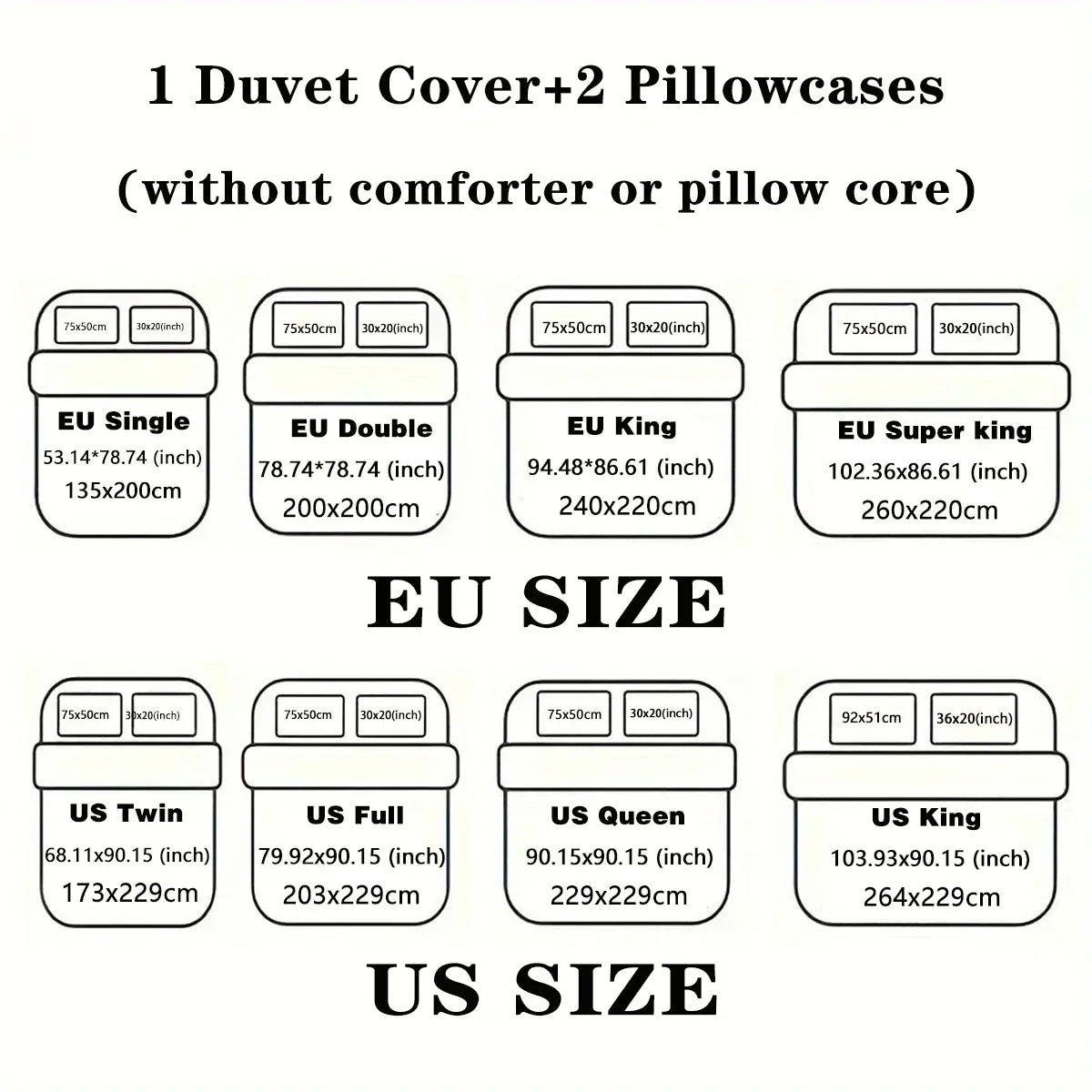 Cherry Blossom Print Duvet Cover Set with Pillowcases