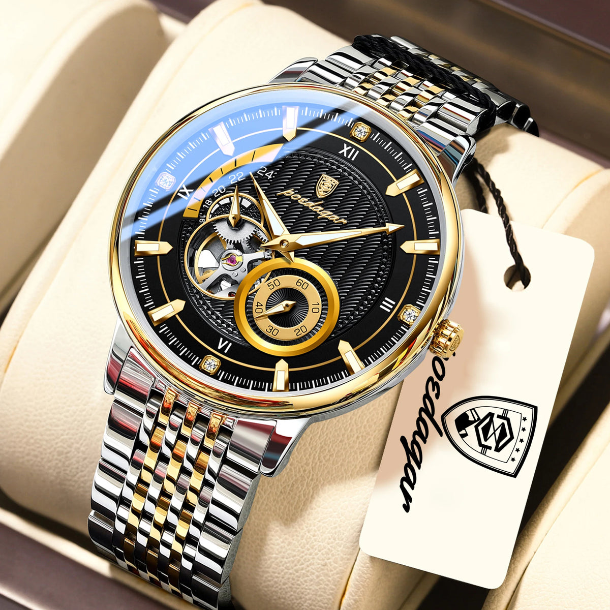 Men's Luxury Hollow Tourbillon Automatic Mechanical Watch