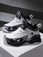 Kids' Breathable Non-Slip Lace-Up Basketball Sneakers