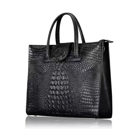 Women's Alligator Pattern Leather Handbag Crossbody Bag