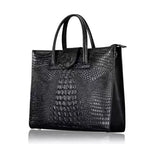 Women's Alligator Pattern Leather Handbag Crossbody Bag