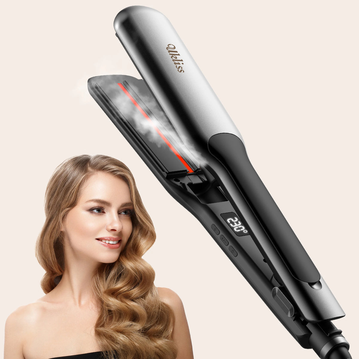 Portable Wet & Dry Mini Hair Straightener Flat Iron