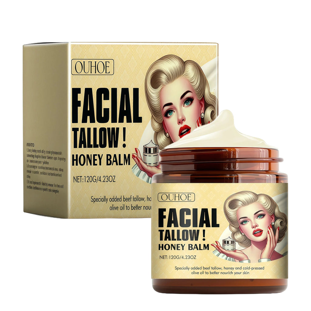 Whipped Beef Tallow and Honey Balm Moisturizing Face and Body Cream