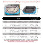 Soft Square Dog Sofa Warm Washable Pet Bed