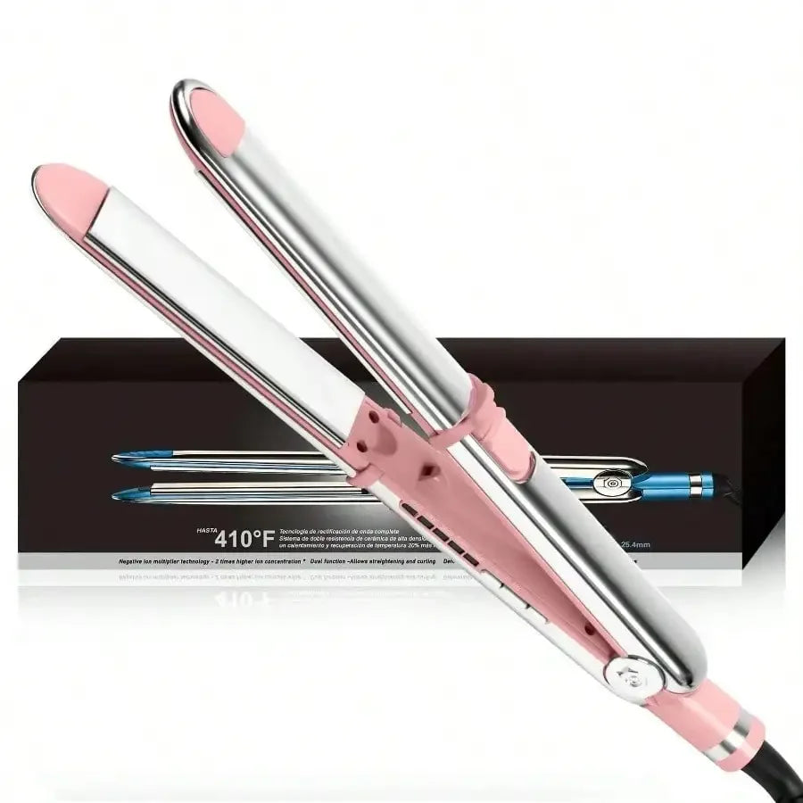 2-in-1 Ceramic Ionic Hair Straightener and Curler