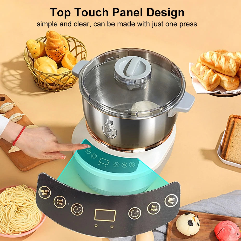 Electric Dough Mixer and Kneader with Fermentation 200W