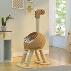 Dinosaur Cat Tree Tower Scratching Post for Cats
