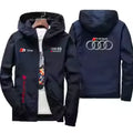 Men's Moto Biker Sport Jacket Thin Polyester