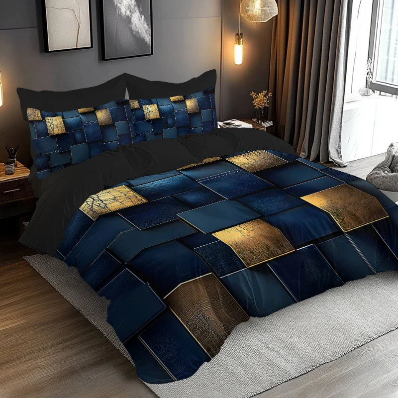 3D Space Cartoon Duvet Cover Set