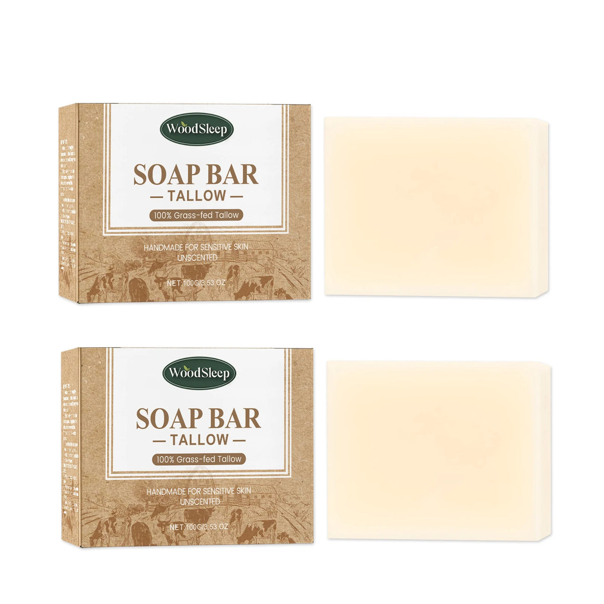 Brightening Tallow Soap Deep Clean Moisturizing Body Bar