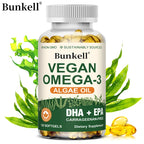 Vegan Omega 3 Algae Oil Brain and Heart Support Capsules