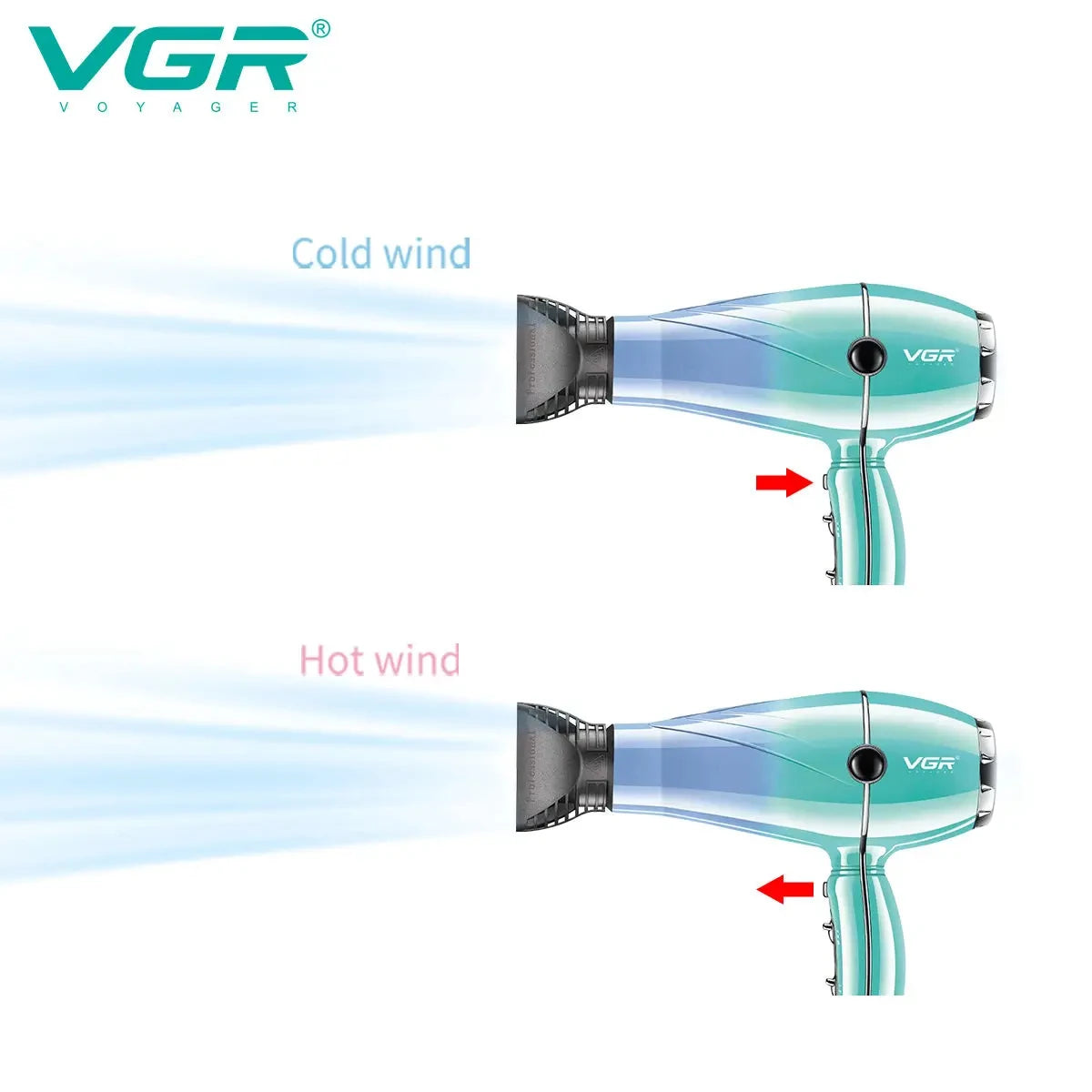 Professional Negative Ion Ceramic Hair Dryer V-452