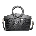 Women's Crocodile Pattern Handbag Shoulder Tote Bag H303-2