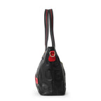 Women's Letter Print Cowhide Leather Shoulder Tote Bag Q1452